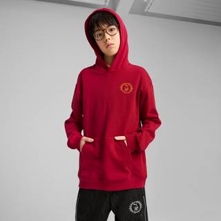 Men&#39;s Puma x HARRY POTTER Relaxed Hoodie Youth, Red, Size 9-10Y, Clothing - Dark Crimson - 9-10Y