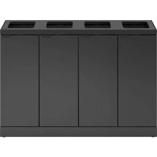 Bica Affaldssortering 4 x 45 l Model 878 Antracit Stål