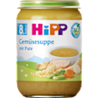 HiPP Økologisk grøntsagssuppe med kalkun fra 8. måned 99.74 DKK/1 kg (6 x 190.0g)