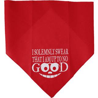 Mirage kæledyrsprodukter op til ingen god skærmprint bandana til kæledyr stor rød