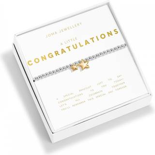 Joma Boxed Gold Mix Congratulations Bracelet - Gold - Silver - 17.5cm