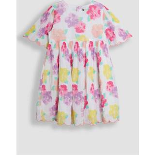Jojo Maman Bébé Jojo Maman Bébé Tropical Blomster Kammusling Sleeve Kjole - 80-86cm (12-18 måneder)