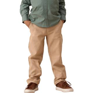 Angel & Rocket Angel & Rocket Cream Luca Textured Smart 100% Cotton Trousers