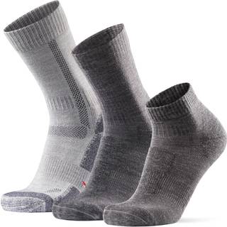 MERINO WOOL HIKING SOCKS SET - Grey Set / 39-42 / 3-Pack