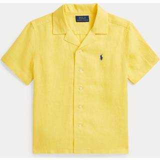 Polo Ralph Lauren Polo Ralph Lauren Yellow Boys Linen Camp Collar Shirt