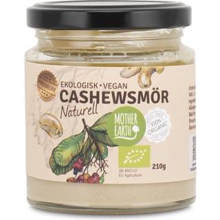Mother Earth Cashewsmør Naturlig Premium Øko, 210 g
