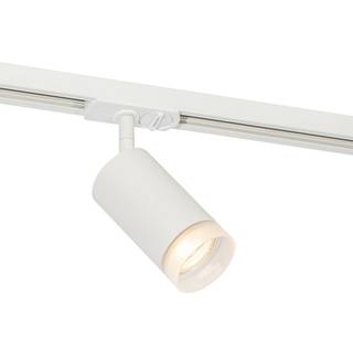 Moderne spotlight med hvid ring til 1-faset skinnesystem GU10 50mm - Iconic Jeana