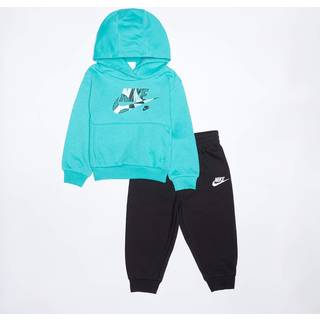 Nike Nike Black Infant Outside Overhead Hoodie and Joggers Tracksuit