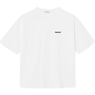 Box Fit Shirt Logo - White - bareen - Hvid XL