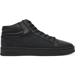 Leather High-Top Logo Trainers - Black - EU 41