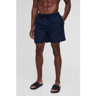 Mens Mid Length Swim Short in Navy