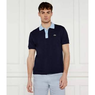 Lacoste Contrast Collar Polo T Shirt Navy