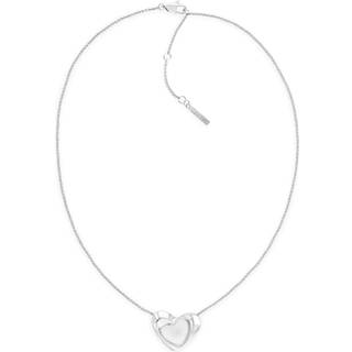 Heart Pendant Necklace - Silver - One Size