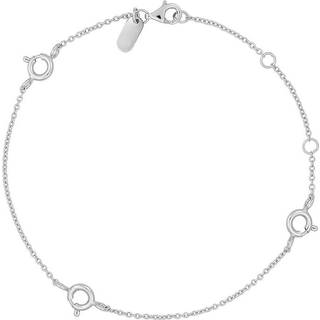 Ruth Anchor charm lock bracelet, silver