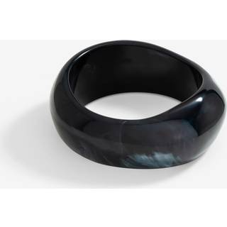Mood Mood Silver Tone Blue Resin Statement Stacker Bracelet