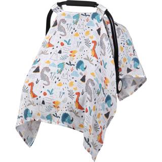 Metplus Muslin Carseat Cover For Babies Åndbart spædbarn Carseat Cover Lightweight Baby Carrier Cover For Girls Boys Fit Spring Summer/Varm Dage/