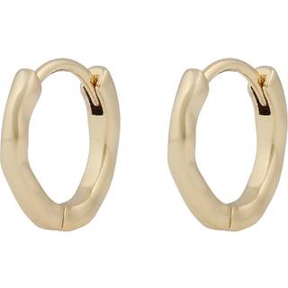 SNÖ Of Sweden Jen Small Ring Earrings Plain Gold Onesize