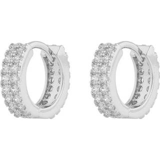 SNÖ of Sweden Seine Small Ring Earrings Silver Clear Onesize