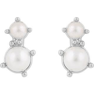 SNÖ Of Sweden Lucy Mini Earrings Silver White Onesize