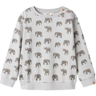 LIL ATELIER Sweatshirt Vapor Blue Elephant