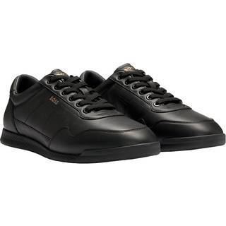 Sneakers i nappalæder med perforerede detaljer