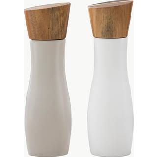 Salt- & Peberkværn Essentials med låg i akacietræ, sæt af 2