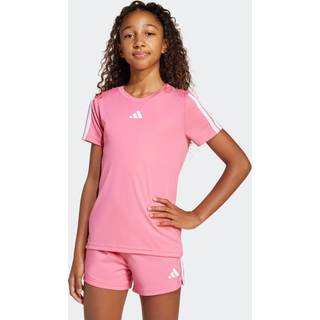 adidas adidas Dark Pink Training Essentials 3-Stripes Kids T-Shirt