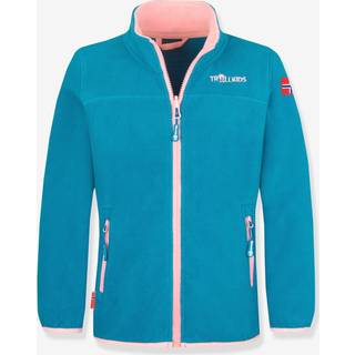 Trollkids Girls Oppdal Jacket XT Fleecejakke Børn størrelse 140 farve blå