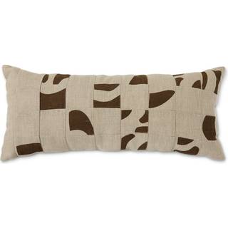 HKliving Natural patched pude 30x70 cm Beige