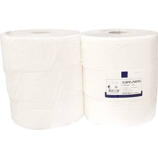 BulkySoft Toiletpapir Jumbo Midi 2-lag 260 m Hvid Classic Ø26 cm 6 rl (65007)