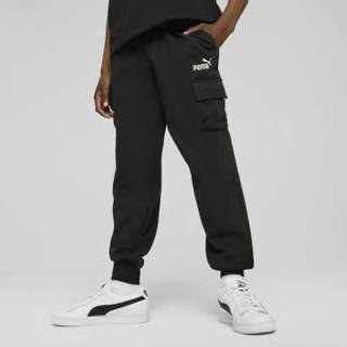 Men&#39;s Puma Essentials No. 1 Logo Cargo Pants Youth, Black, Size 11-12Y, Clothing - Black - 11-12Y