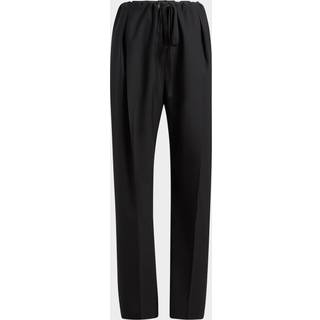 Khaite Trenton wool wide-leg pants - black - M