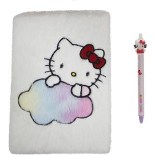 HELLO KITTY - Pack A5 Fur Notebook + Pen