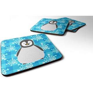 """" Caroline's Treasures Penguin Foam Coaster Set på 4 3,5 multicolor """"