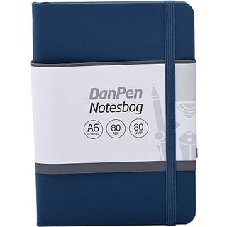 Danpen notesbog PU A6 - blå (På lager i butik)