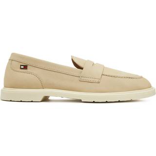 Enamel Flag Leather Loafers