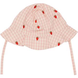 Flöss Dolly Solhat Pink Berry Gingham 6-8 Y  Lyserød  6-8 år  kvinde