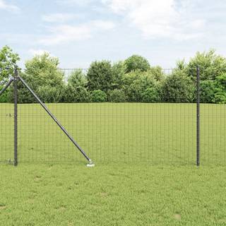 Stakitter med stang 26 stk Ø32 mm 160 cm Galvaniseret Stål