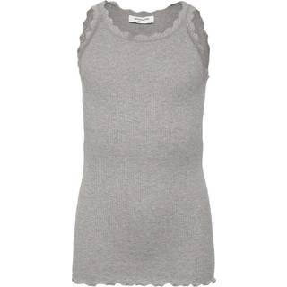 Balta Regular Lace Top, Light Grey Melange, 128 cm