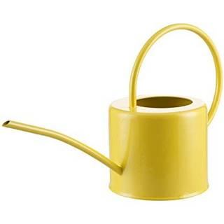 Metal vanding kan moderne stil vanding gryde med håndtag og lang tud vanding kan haveværktøjer 57 oz/1,7 gul