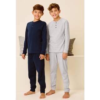 Next Navy/Grey 2 Pack Long Sleeve Pyjamas (3-16yrs)