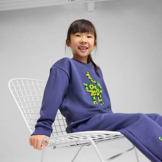 Puma Cats Club Crew Shirt Kids, Blue, Size 5-6Y, Clothing - Blue Crystal - 5-6Y