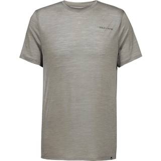 Odlo X Pow Merino Tencel T-Shirt Crew Neck S/S Merino-shirt Herrer størrelse XL farve vetiver melange