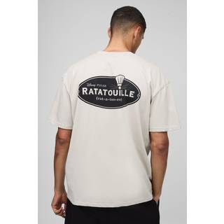 Mens Stone Oversized Ratatouille License Graphic T-Shirt