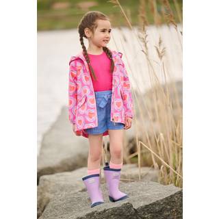 Hatley Lyserød Glødende Hjerte Microfiber Field Jakke10 år (140cm)