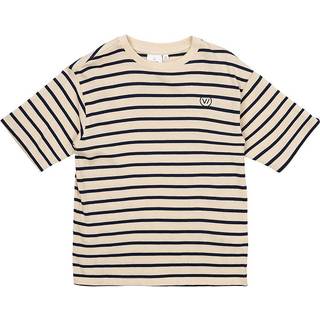 The New GOTS Nero Tee Mood Indigo Striped 3-4 Y  Marineblå  3-4 år  mand