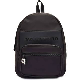 Karl Lagerfeldtil drenge. Z30553 Rygsæk i lærred, sort (OSFA), Casual, Stof, børnetøj