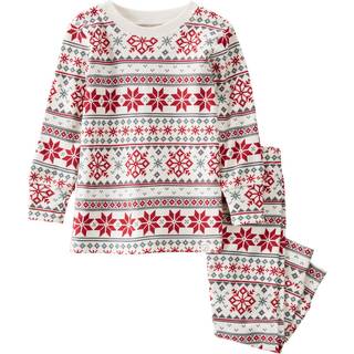 Lille planet af Carters baby 2-stykke pyjamas lavet med organisk bomuld Fairisle