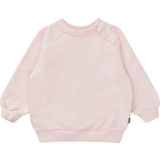 Mads Nørgaard Sirius Sweatshirt Heavenly Pink Med Hvidt Logoprint