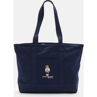 Polo Ralph Laurentil kvinder. 405962430001 Marineblå bjørne-taske i lærred (OSFA), Casual, Bomuld